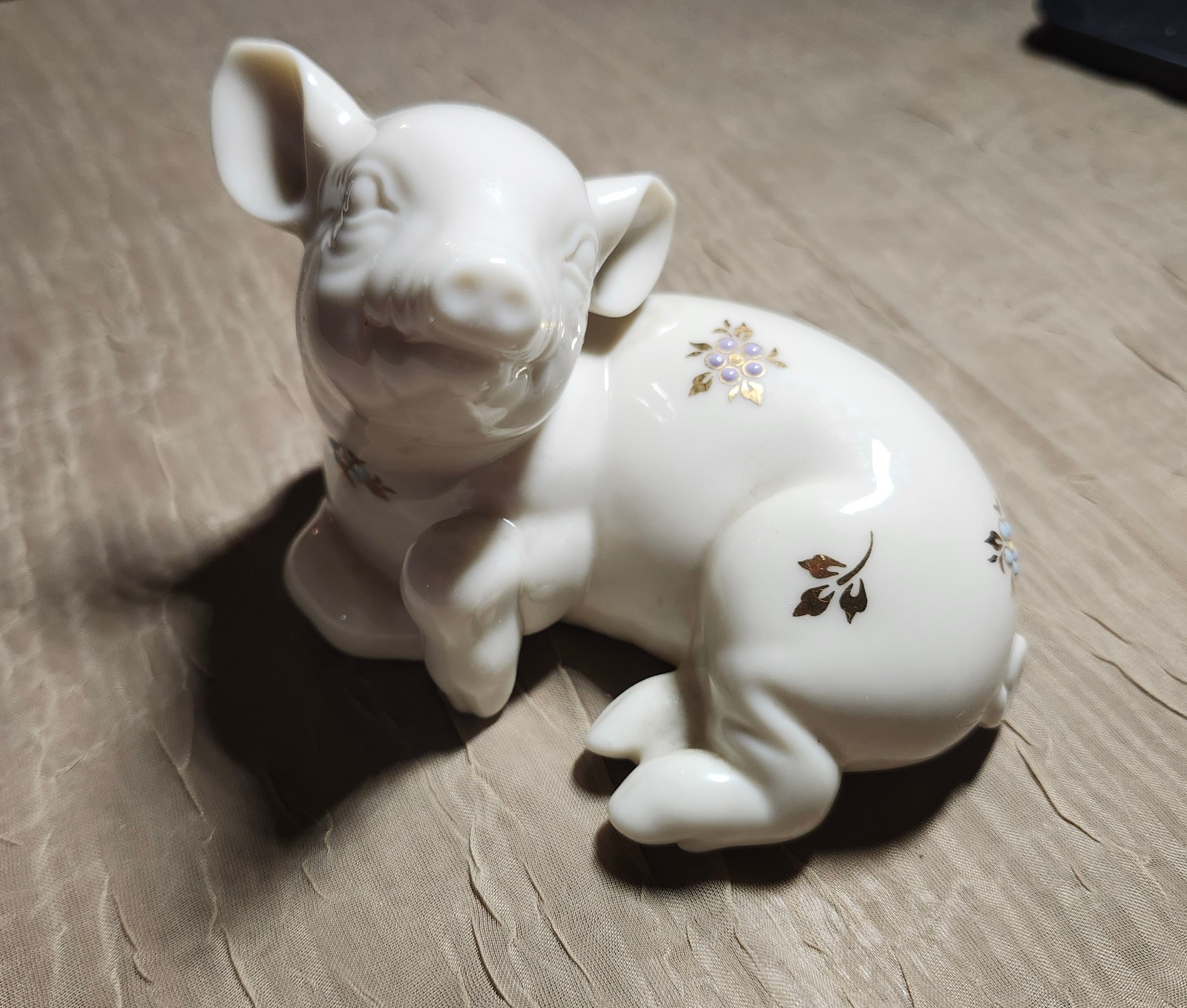 Porcelain pig- Lenox china jewels collection Made In USA