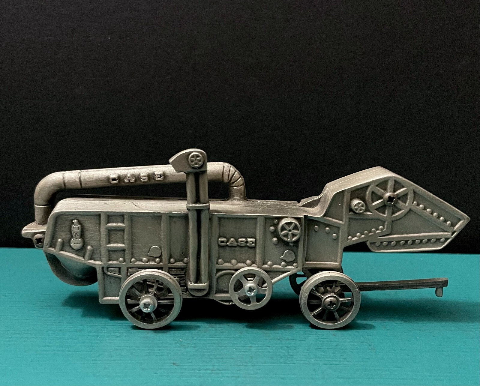 Spec Cast Pewter Case Thresher 150th Anniv. Farm Tool Equipment Model Figurine