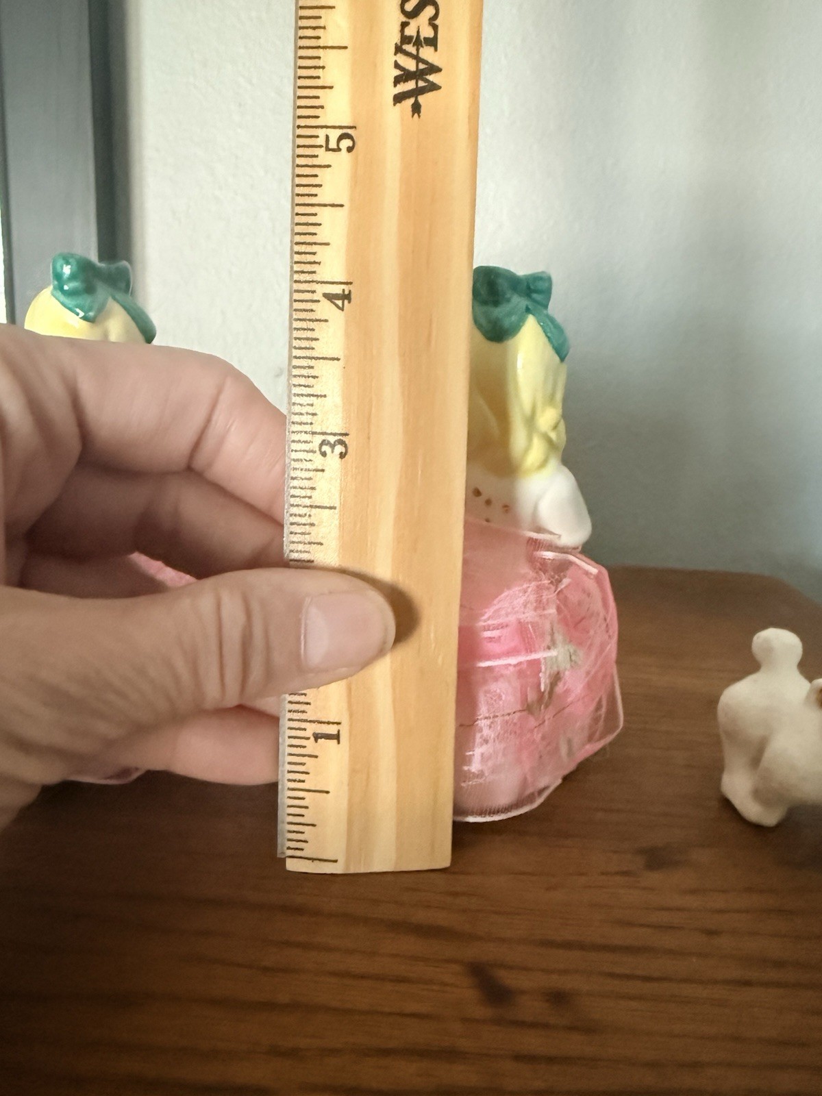 Vintage Made in Japan Figurines x 2 Girl Walking Dog + Extra Dog