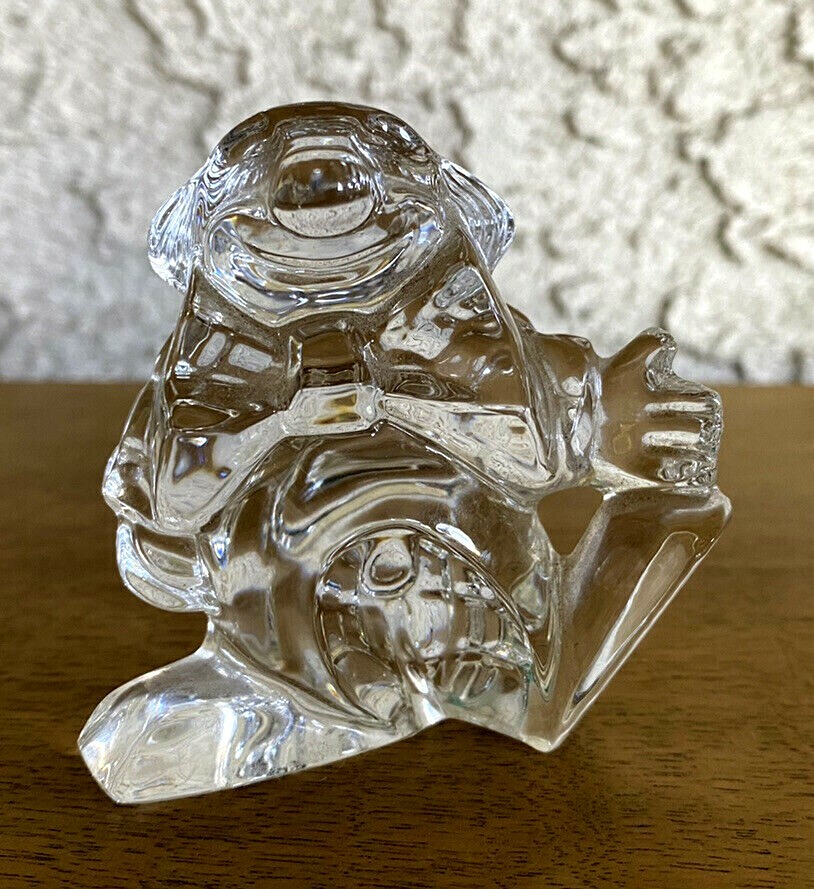 Vtg Corre Crystal Whimsical Clown Figure 2.5in T 2.5in W