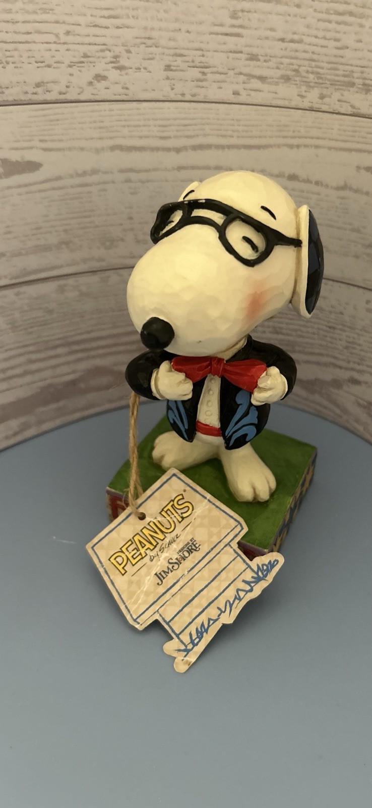 Jim Shore Peanuts Snoopy Father’s Day Figurine “Best Dad”figurine 2014 Enesco