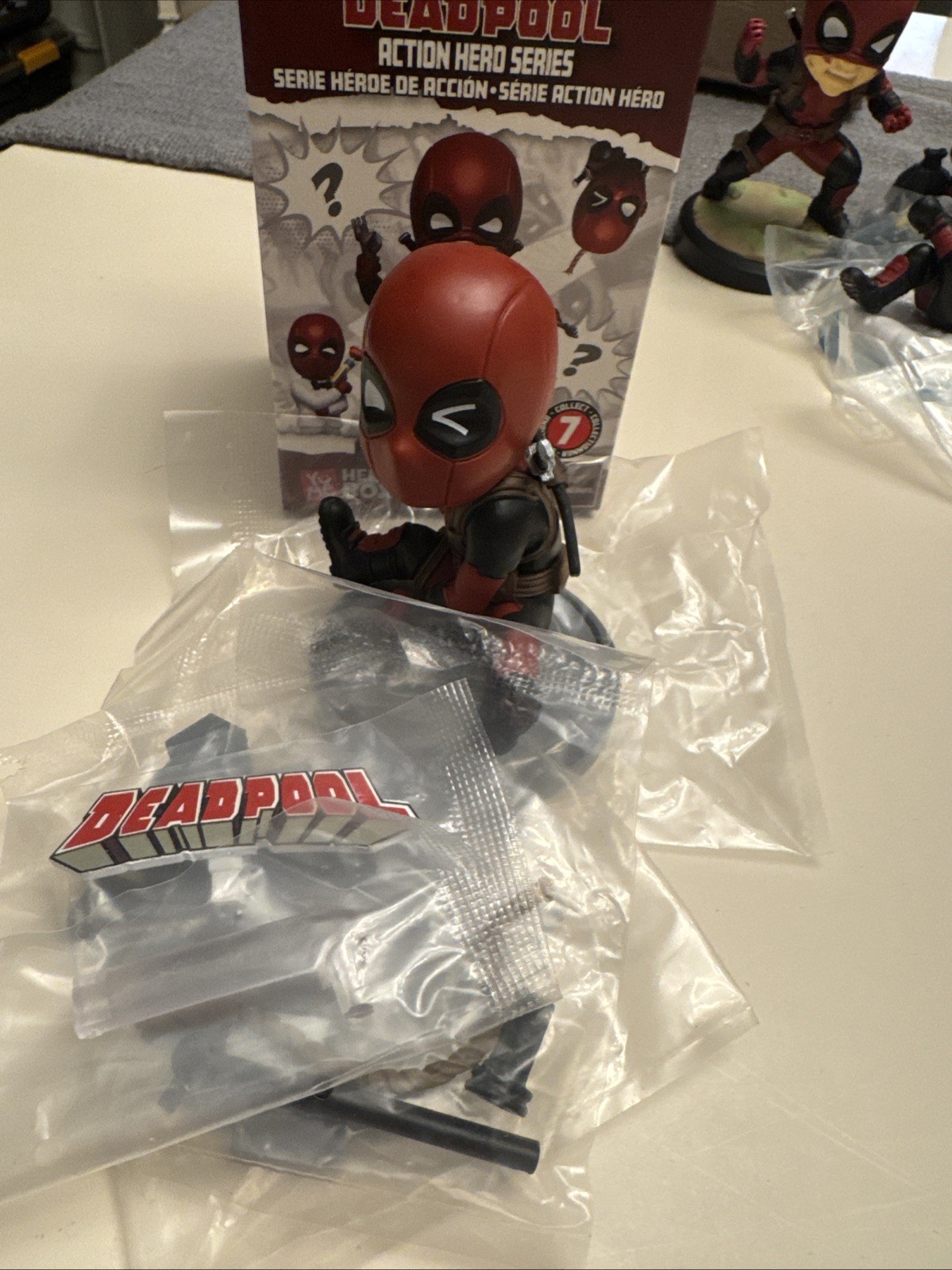 Marvel DEADPOOL Action Hero Series – 6 Blind Box Figures Revealed Set with Chase