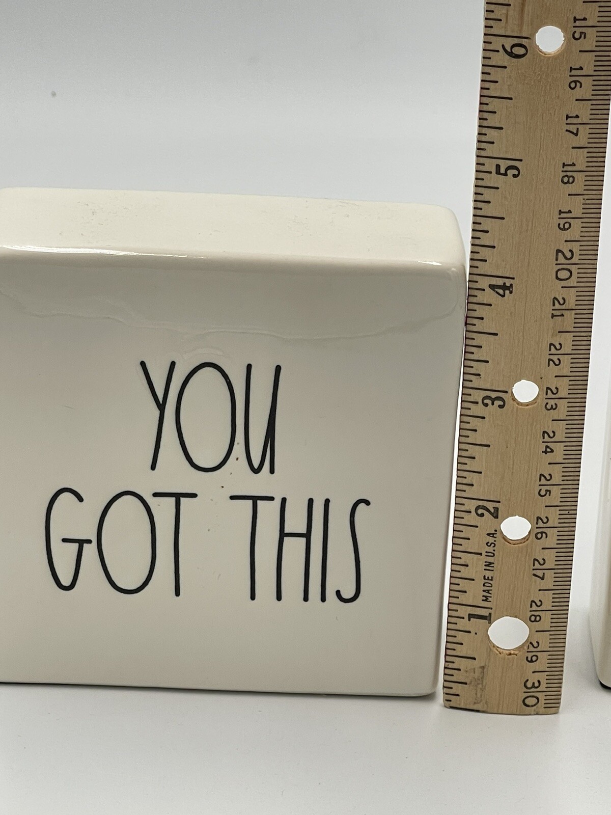 Rae Dunn Artisan Collection Set 2 Inspirational Blocks Yes You Can -You Got This