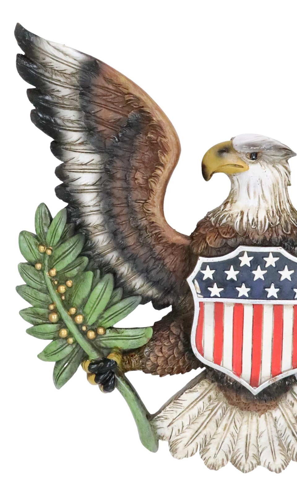 Patriotic American Great Seal Bald Eagle With Olive Branch And Arrows Wall Decor