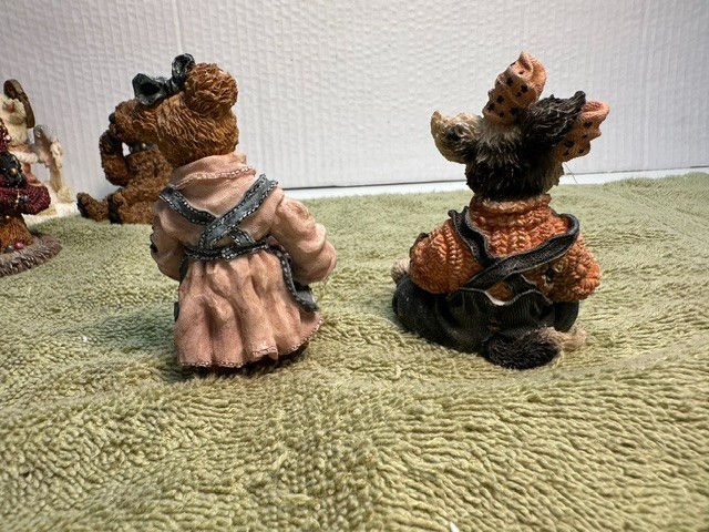 Boyds Bears & Friends Bearstone Handmade Multicolor Bear Figurine mixed Lot of 7