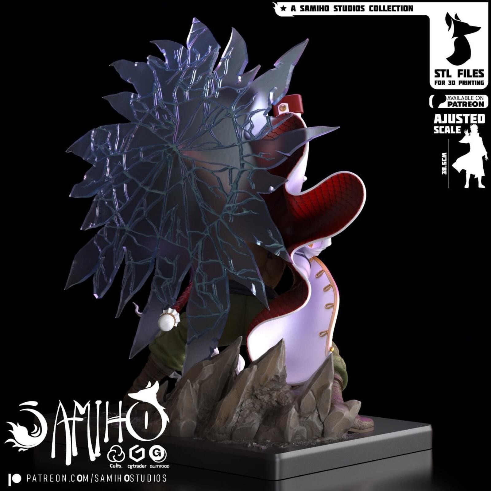 Edward Newgate (Whitebeard) Diorama | One Piece | UNPAINTED | 1/8 Scale Kit