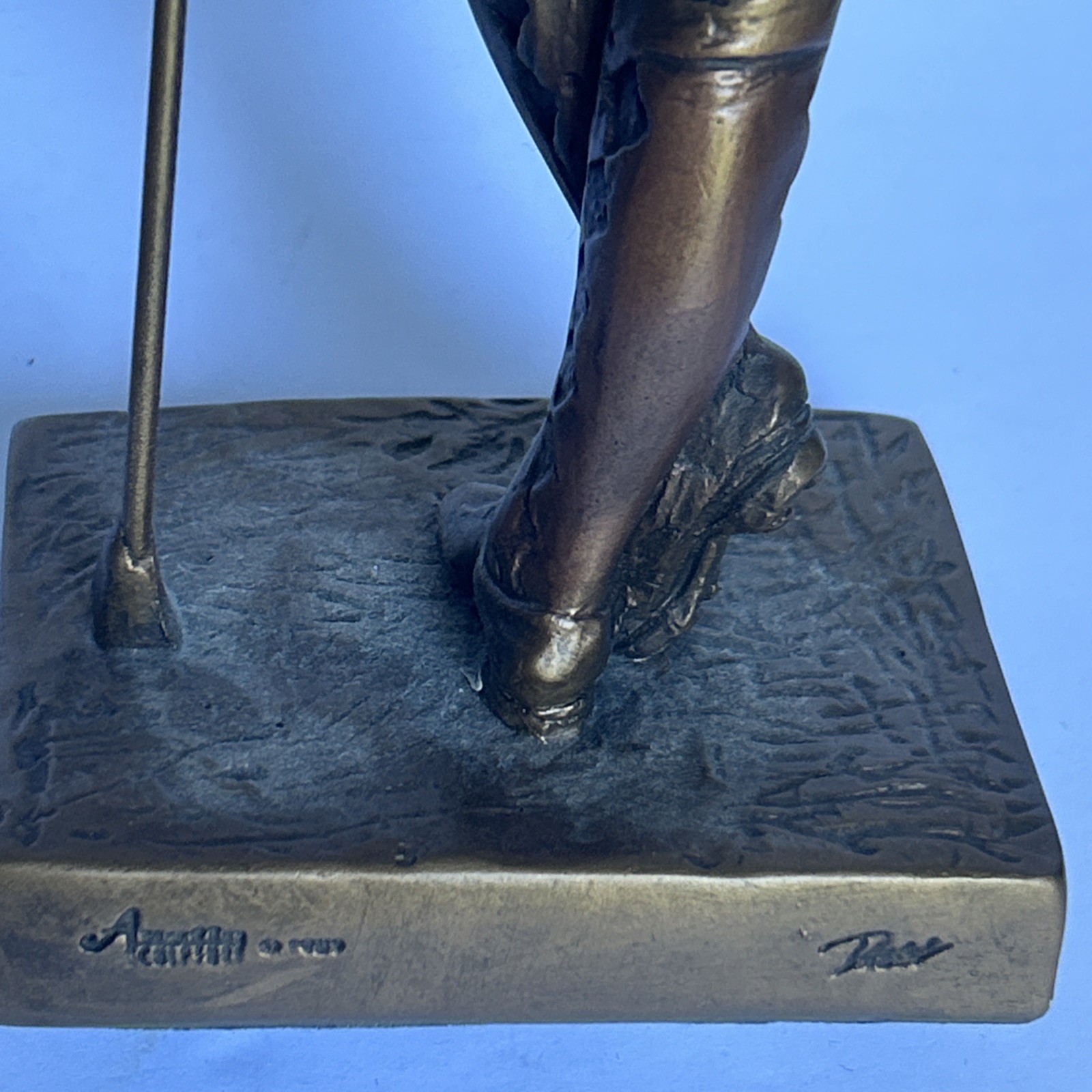 Vintage Austin Sculpture 1989 Plus Fours Golfer 16″ Bronze Finish Statue Read