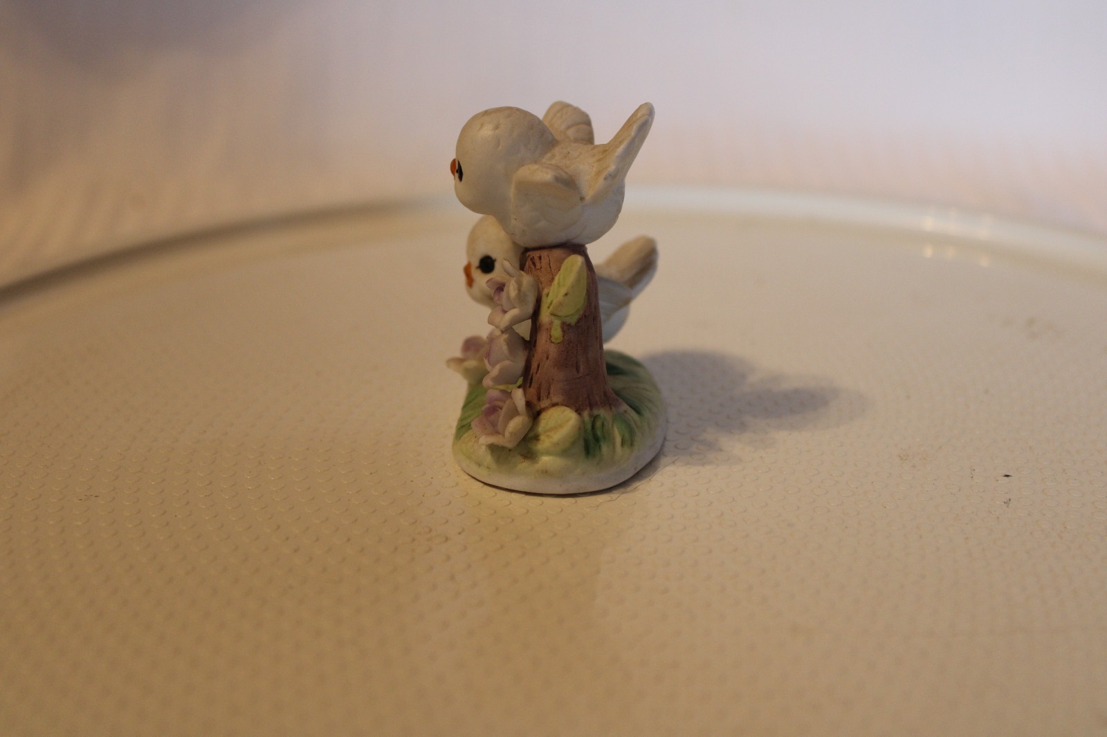 Vintage Love Doves Sitting on Branch Ceramic Figurine By George Good