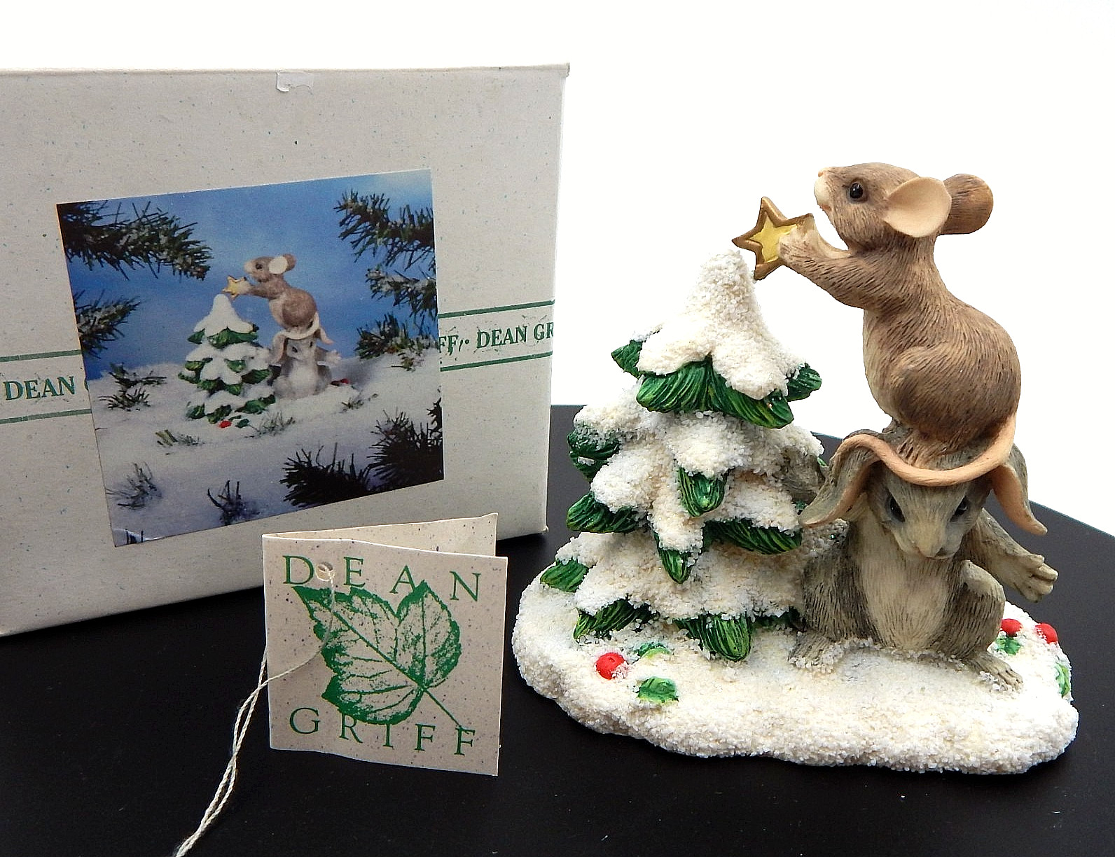 Charming Tails Teamwork Helps Figurine Mouse Rabbit 87-571 Figure 1997 Silvestri