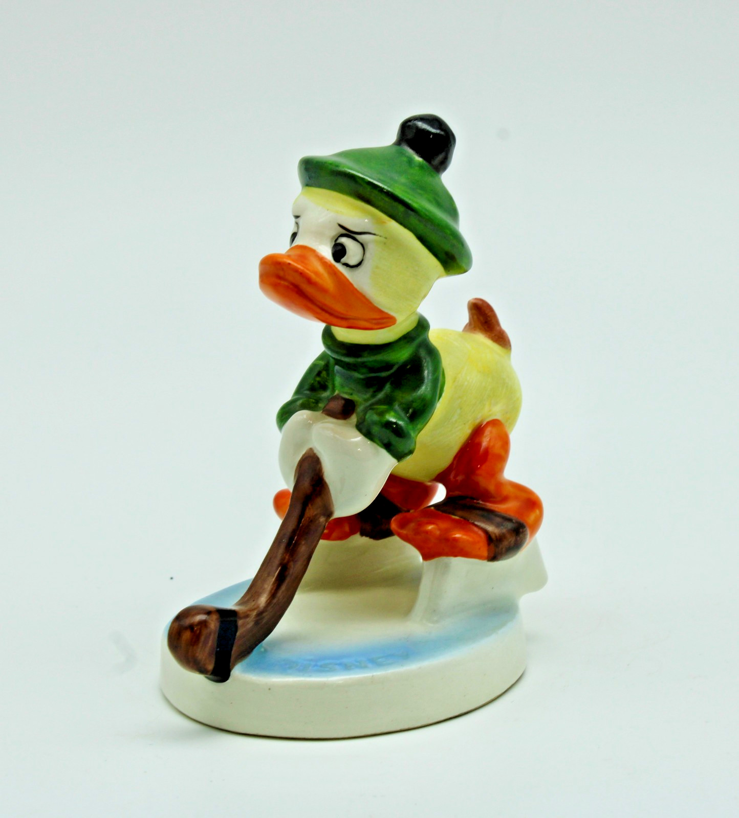 1950s Goebel Donald Duck Hockey Disney Figurine Full Bee DIS 124 Germany