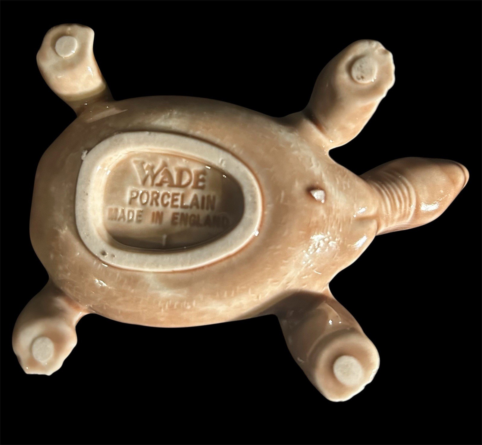 Vintage Wade Porcelain Turtle Jewelry Ring Holder Trinket Box Figurine