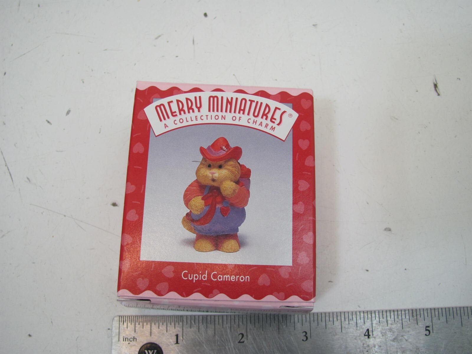 1997 HALLMARK Merry Miniature CUPID CAMERON Boxed Cat Kitten Calico