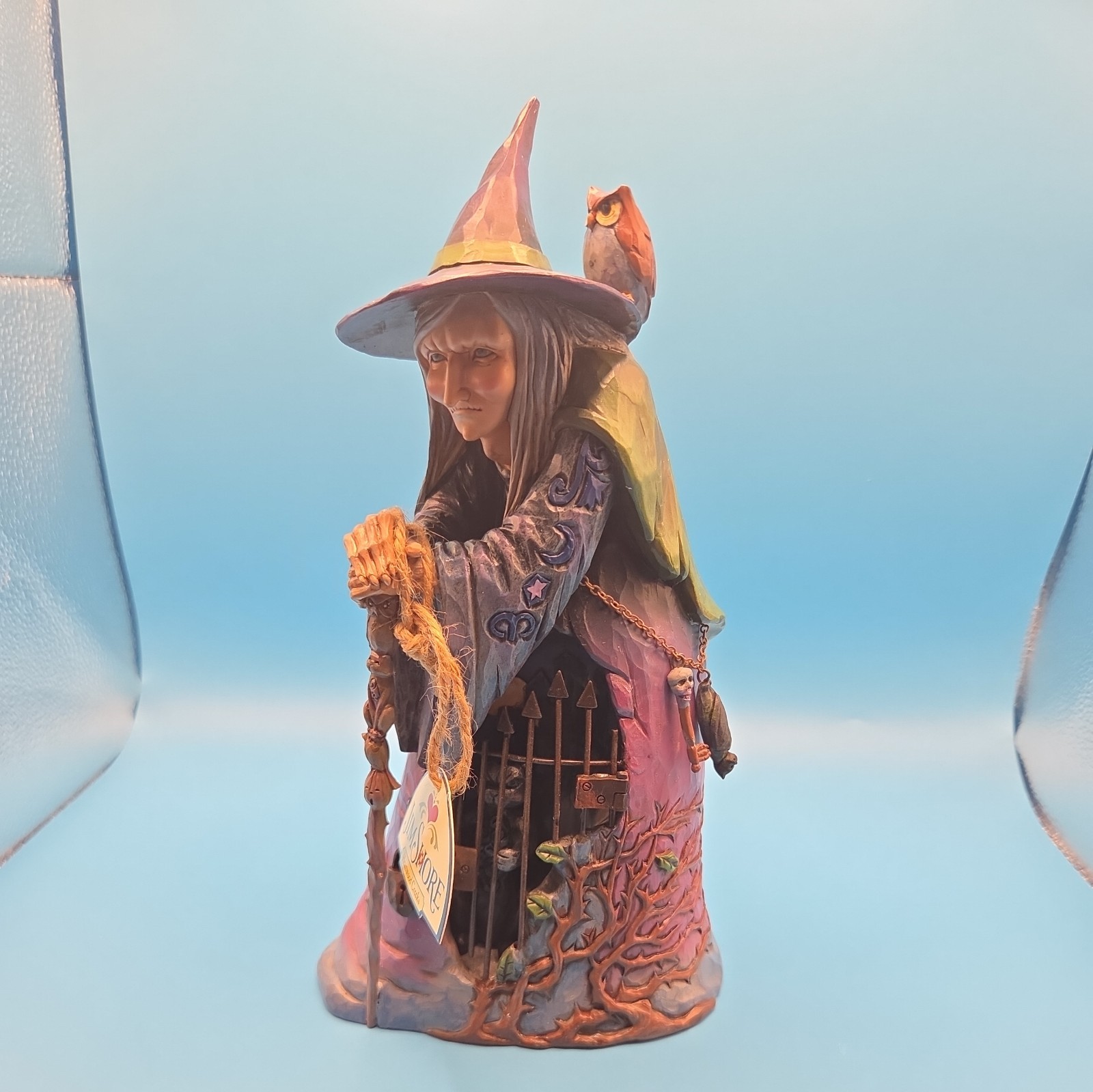 Jim Shore Wickedness Awaits Figure Witch Cat Gate 2013 Heartwood Creek Box