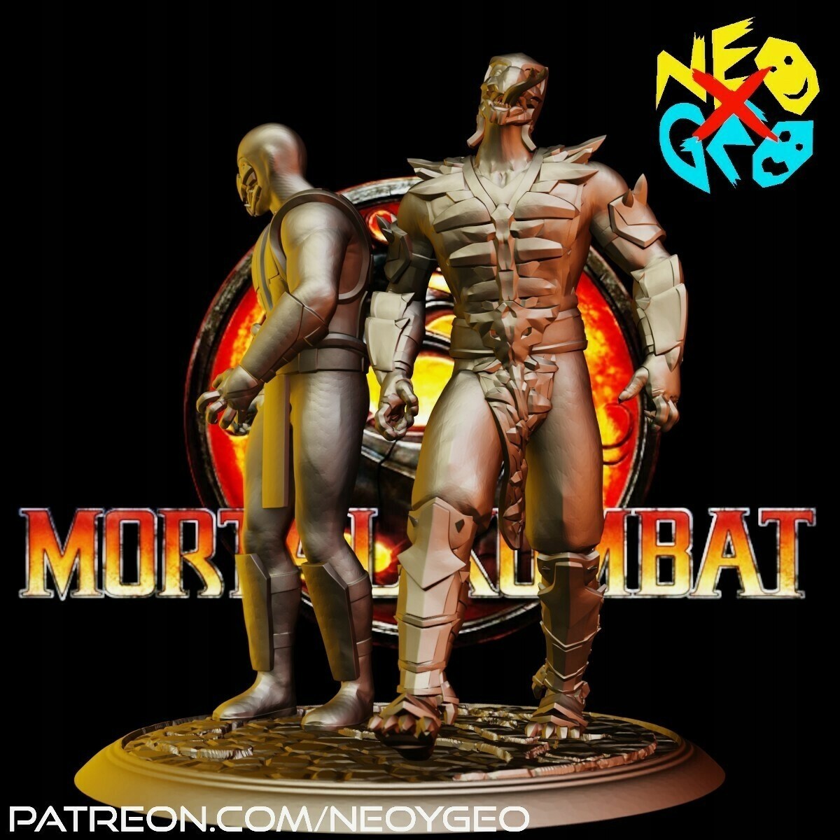 REPTILE – MORTAL KOMBAT 1 – 1/24 (75 mm Scale) Neoygeo UNPAINTED