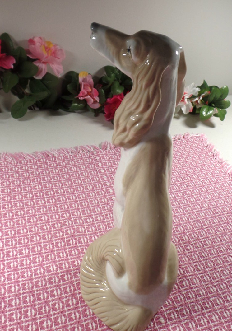 Vintage Lladro? English Springer Spaniel Figurine Spain Glossy 10 1/2″