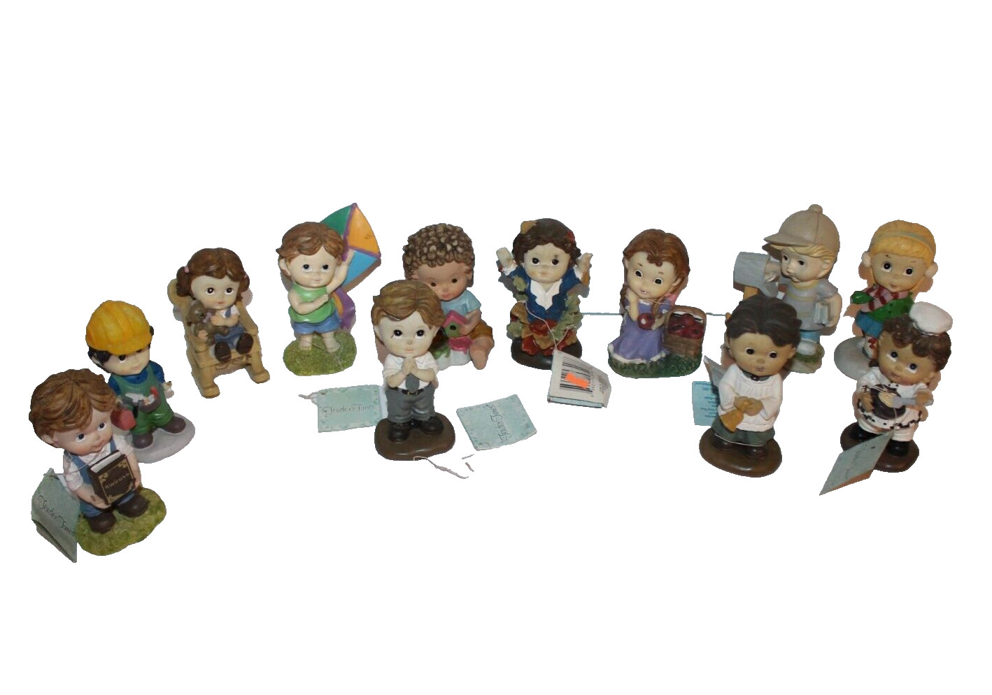 VTG Tender Times 12 Children Collectable Figurines Girls Boys Room Decor Gifts