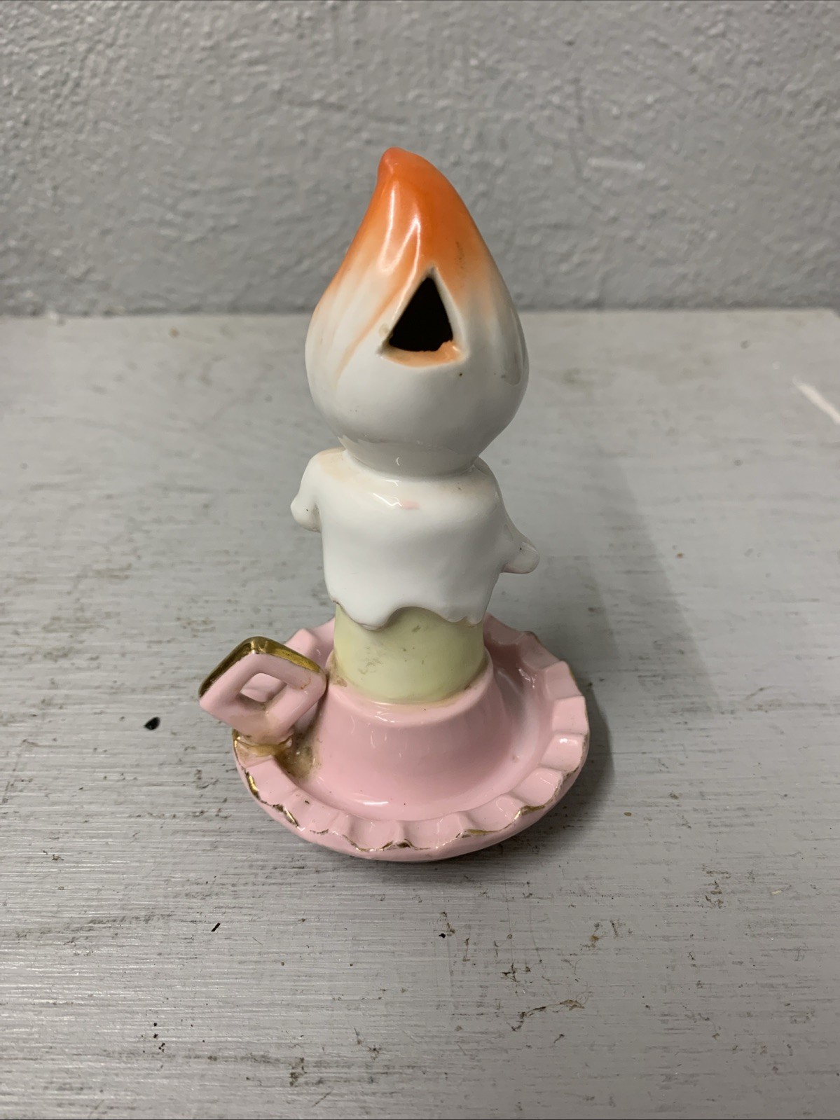 Vintage Rare UCAGCO Anthropomorphic Candle Flame Ashtray