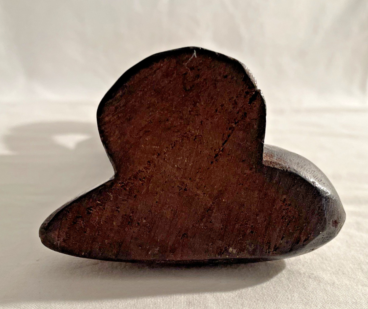 Hand Carved Wood “Thinking Man” Figurine 10” Abstract Art Wooden Sculpture