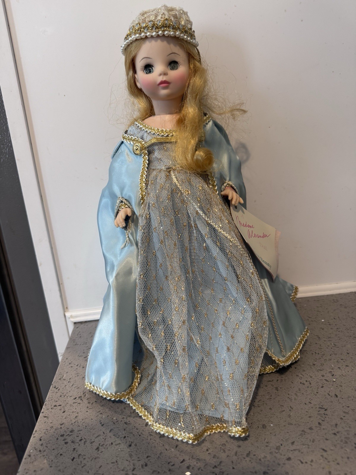 Madame Alexander Sleeping Beauty Doll, Blue Dress, Blonde Hair, 13 in