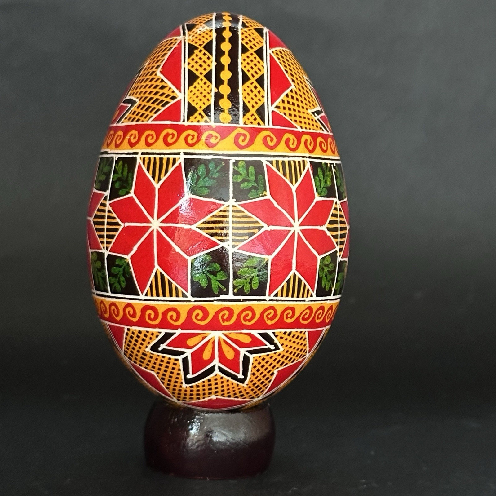 Real Ukrainian Pysanky. Goose Pysanka. Hand made Hutsul Easter Eggs Best Gift