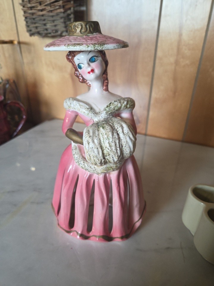 Vintage 1950’s Kreiss Napkin Lady Pink Dress [RARE STYLE]