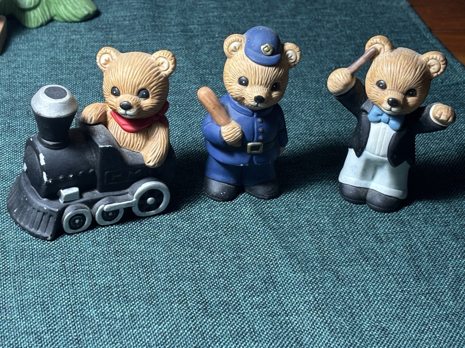 12 ~ HOMCO Home Interior Bear Figurines 1438, 8768, 5114, 5101, 1463, 1406, 1422