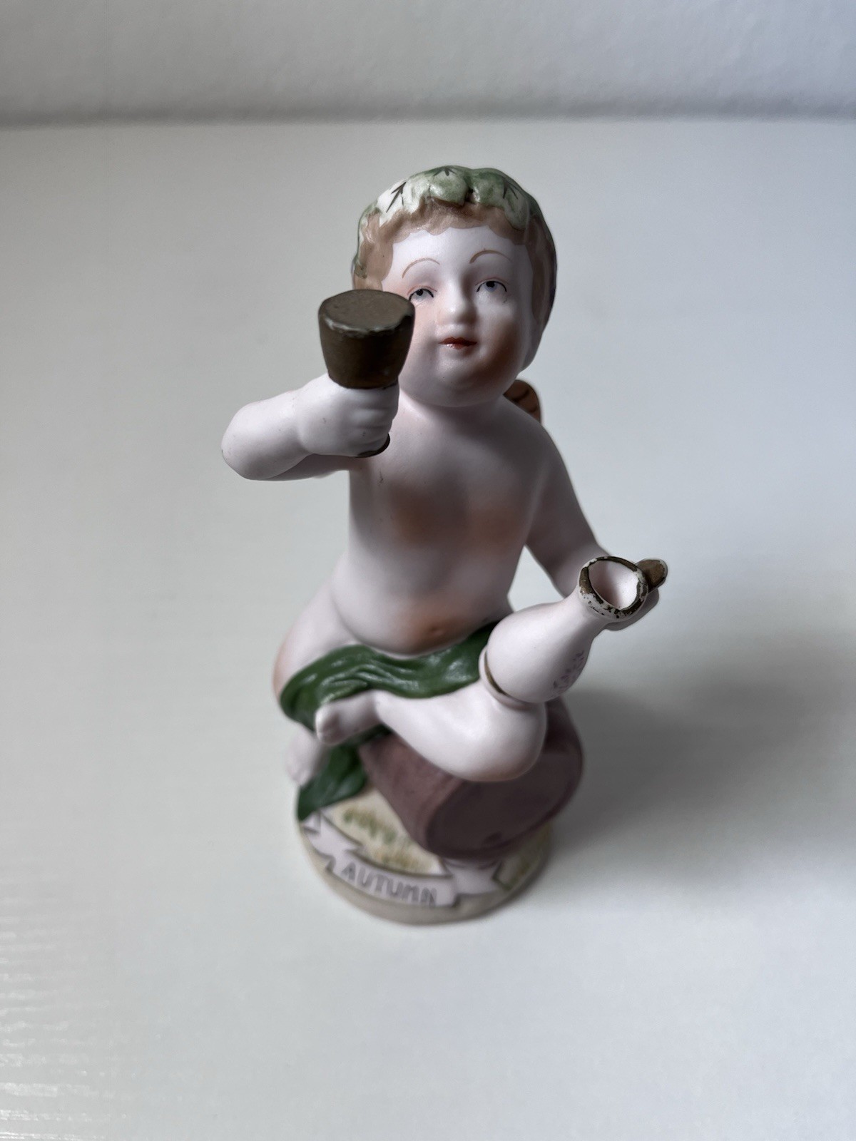 Ardalt Hand Painted Porcelain Angle Cherub Figurine 02710