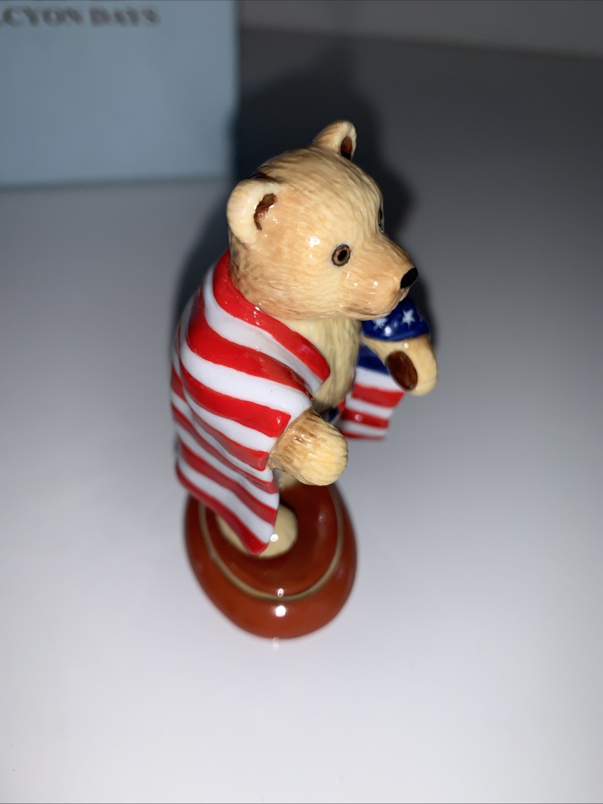Halcyon Days Limited Edition American USA Boxer Teddy Bear 2012 With Box RARE