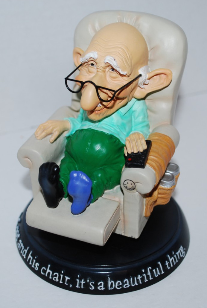 Westland Giftware Coots Resin Figurine ‘A Coot and His Chair’ 2003 Item No. 4964