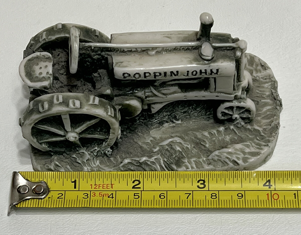 Poppin John Limited Edition Georgia Marble Tractor Figure/Sculpture #610