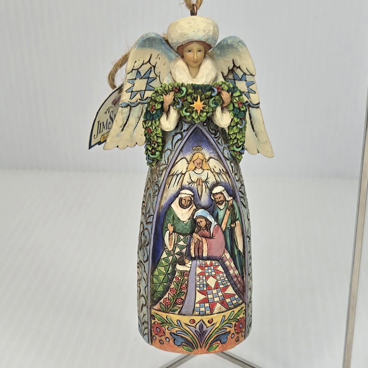 Jim Shore Winter Angel Nativity Scene Heartwood Creek 2007 #S4008992 Enesco