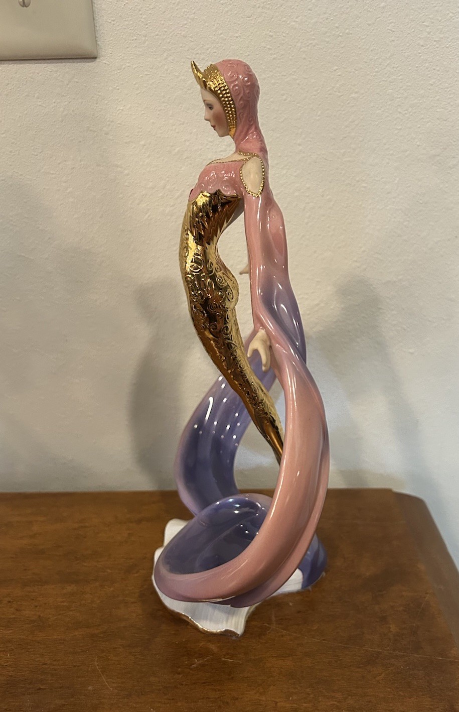 The Franklin Mint Hand-Painted Figurine Daybreak in Gold Limited Edition