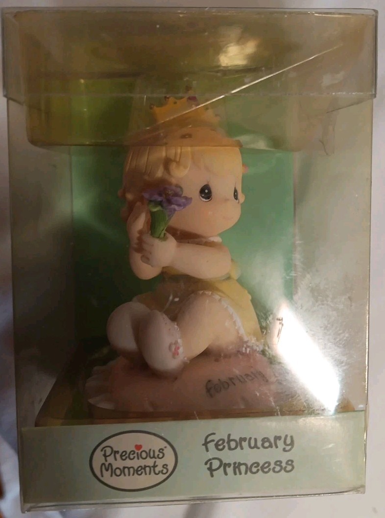 Precious Moments February Princess Collectable Porcelain Baby Figurine Retired
