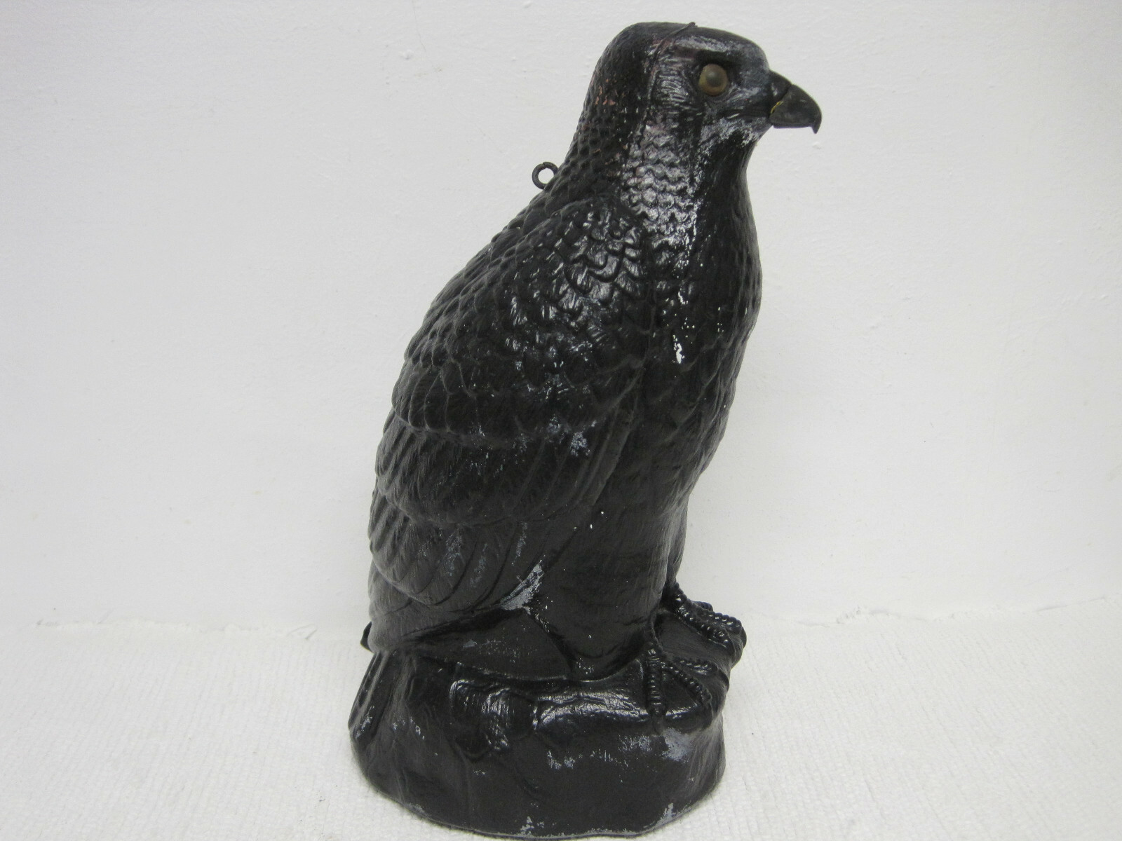 Artline Inc Model 4480 Black Plastic Blow Mold 14″ Hawk Hanging Lawn Yard Decoy