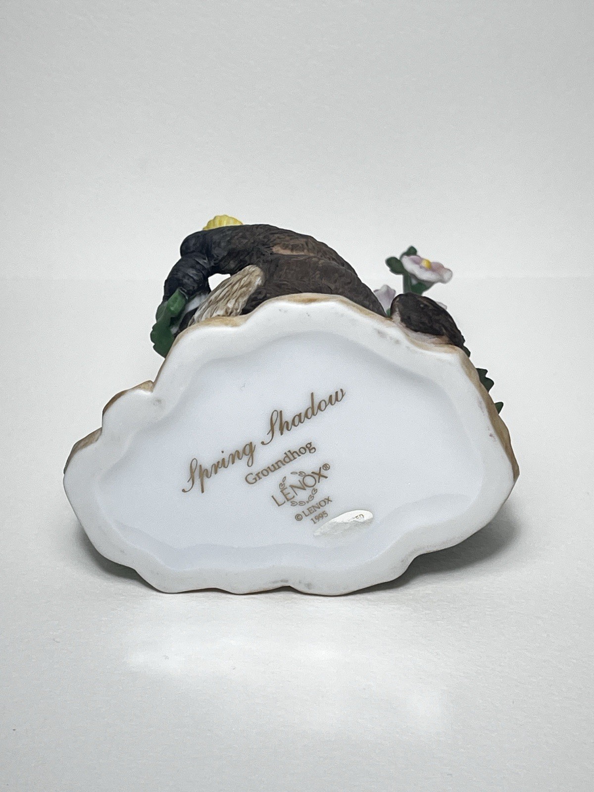 Vintage Lenox Spring Shadow Groundhog Figurine Woodland Animals 1995 MINTY!