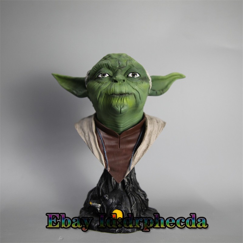 Jedi Yoda Resin Sculpture Painted Bust Statue Model 1/2 Scale 22cm New Stock