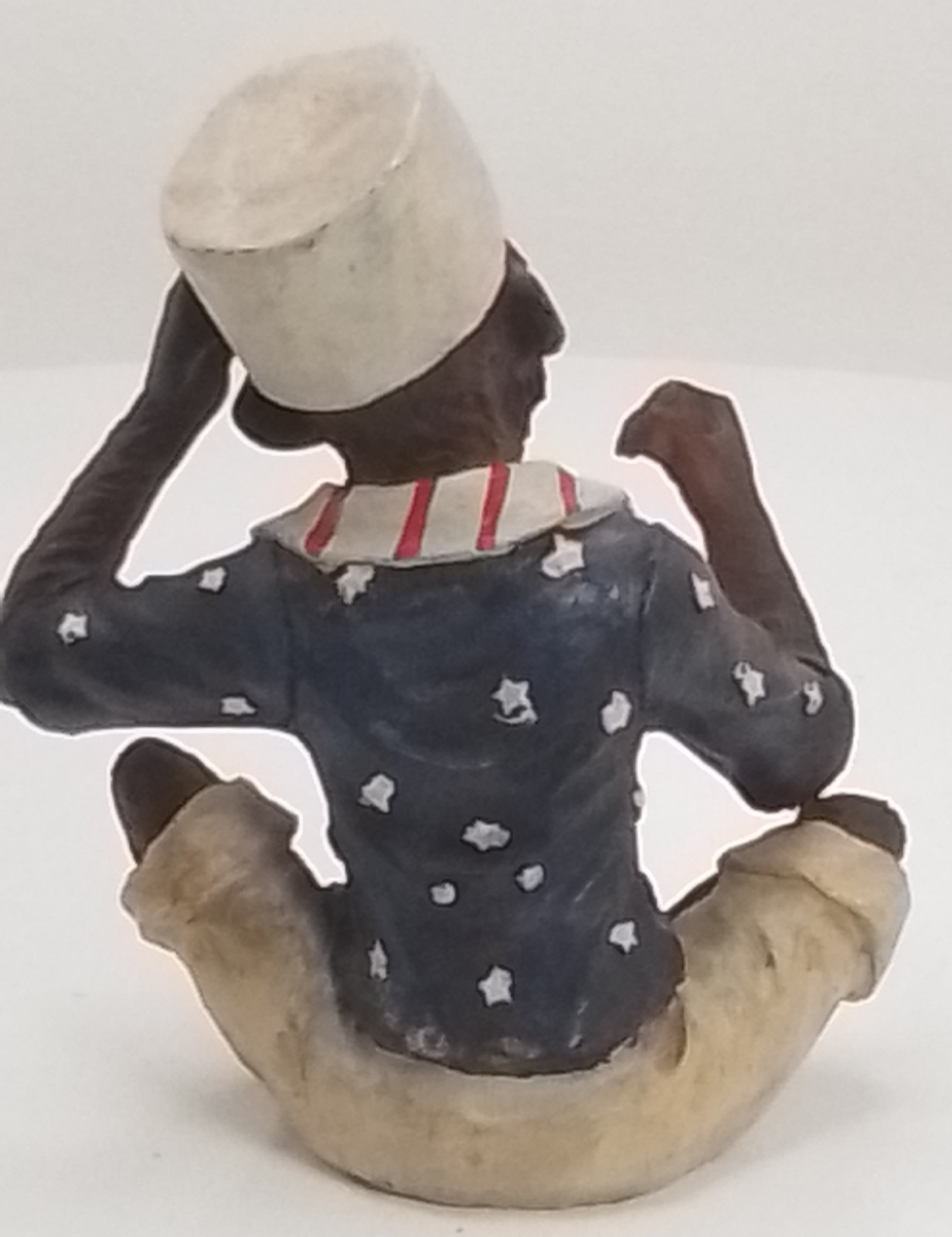 Set of 3 of Patriotic Monkey Resin Figurines USA Flag Red White Blue