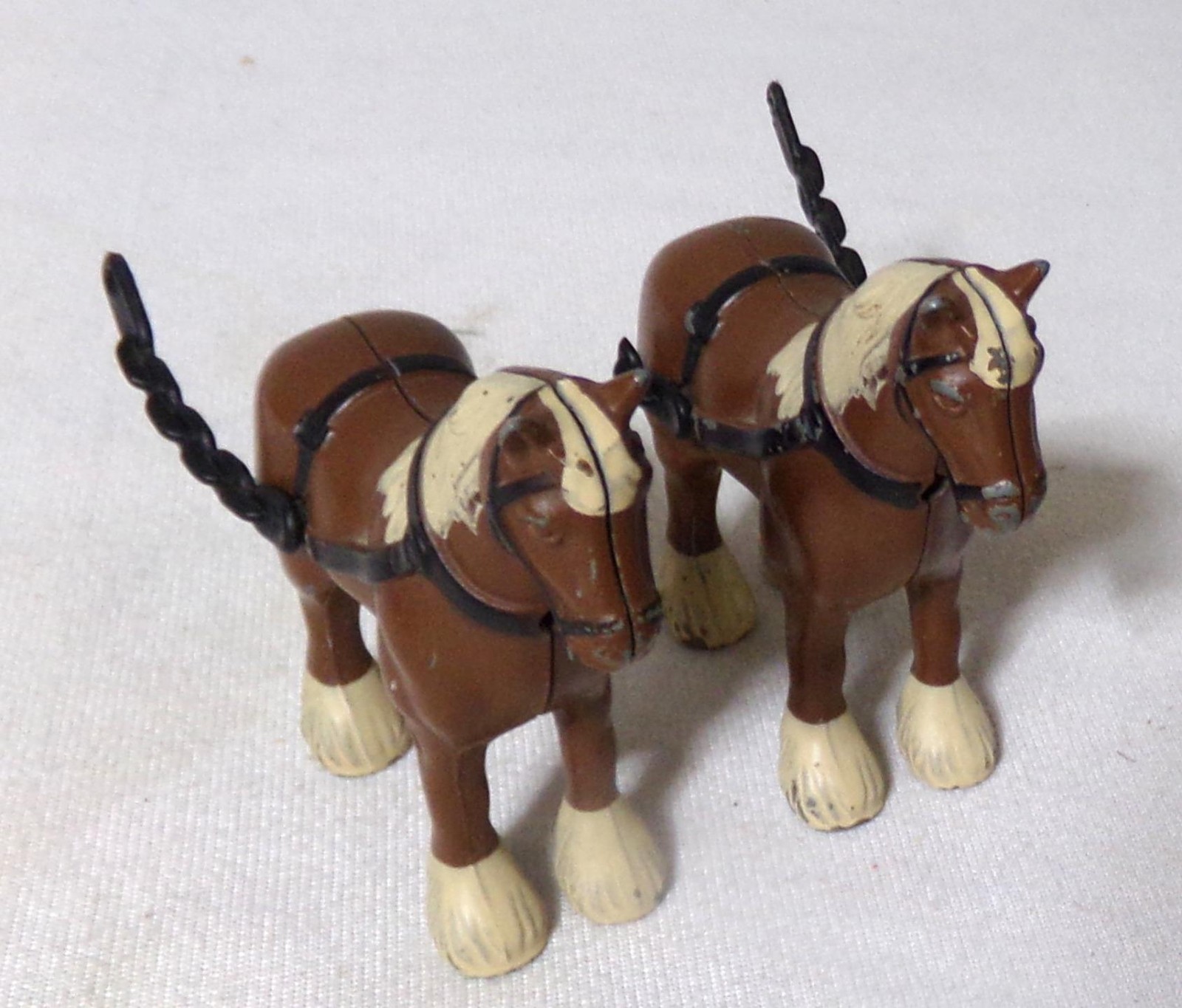 Britains Die Cast Budweiser Clydesdale Horse Figure Set 2