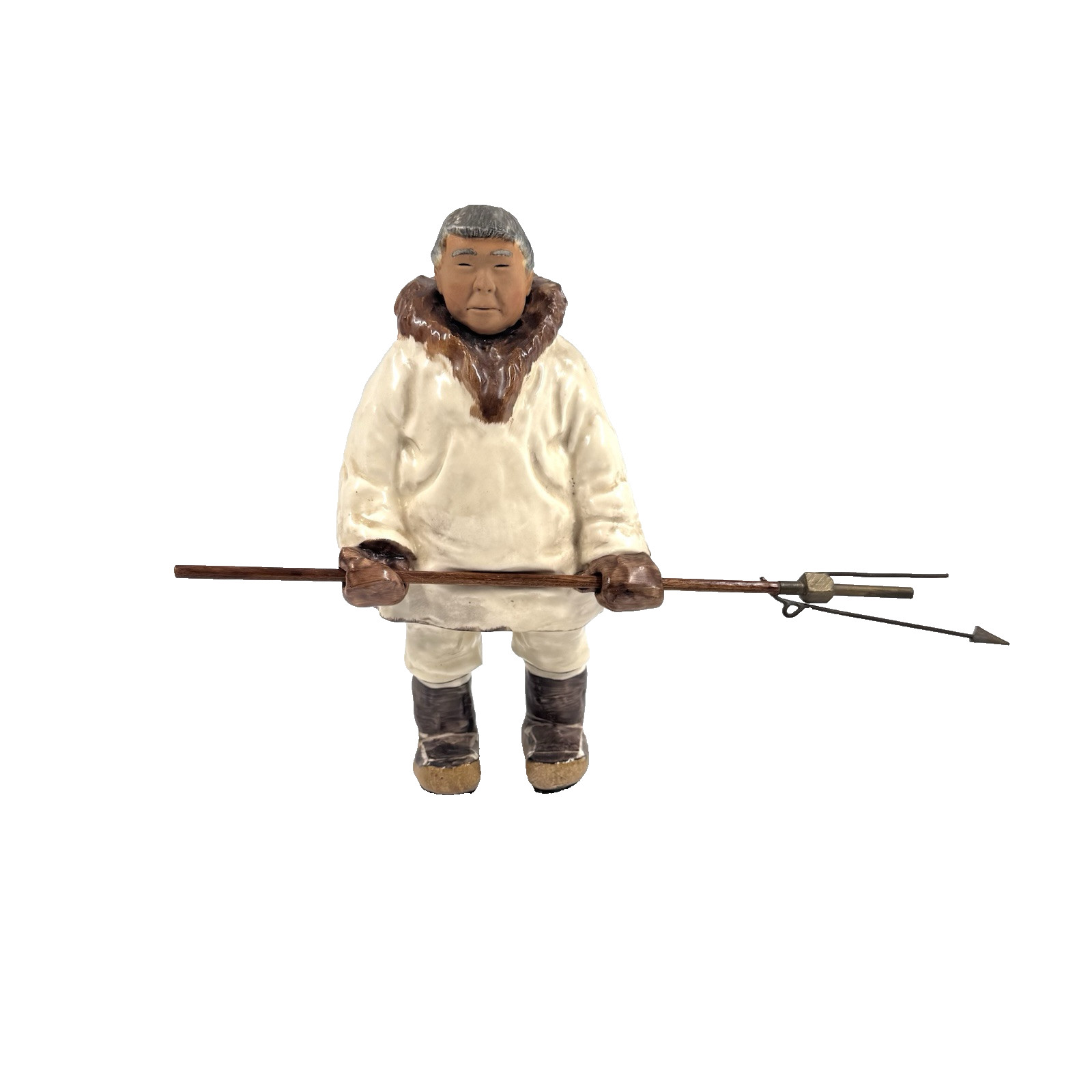 C. Alan Johnson 1962 Kunuk Fisherman Whale Harpoon Spear Alaska Eskimo Inuit