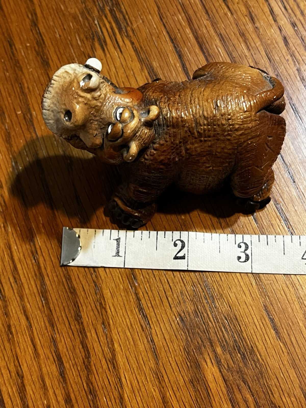 VTG John Rays Beasties Kingdom Hugo Hippo 1986 Resin Figurine House Hippo Granny