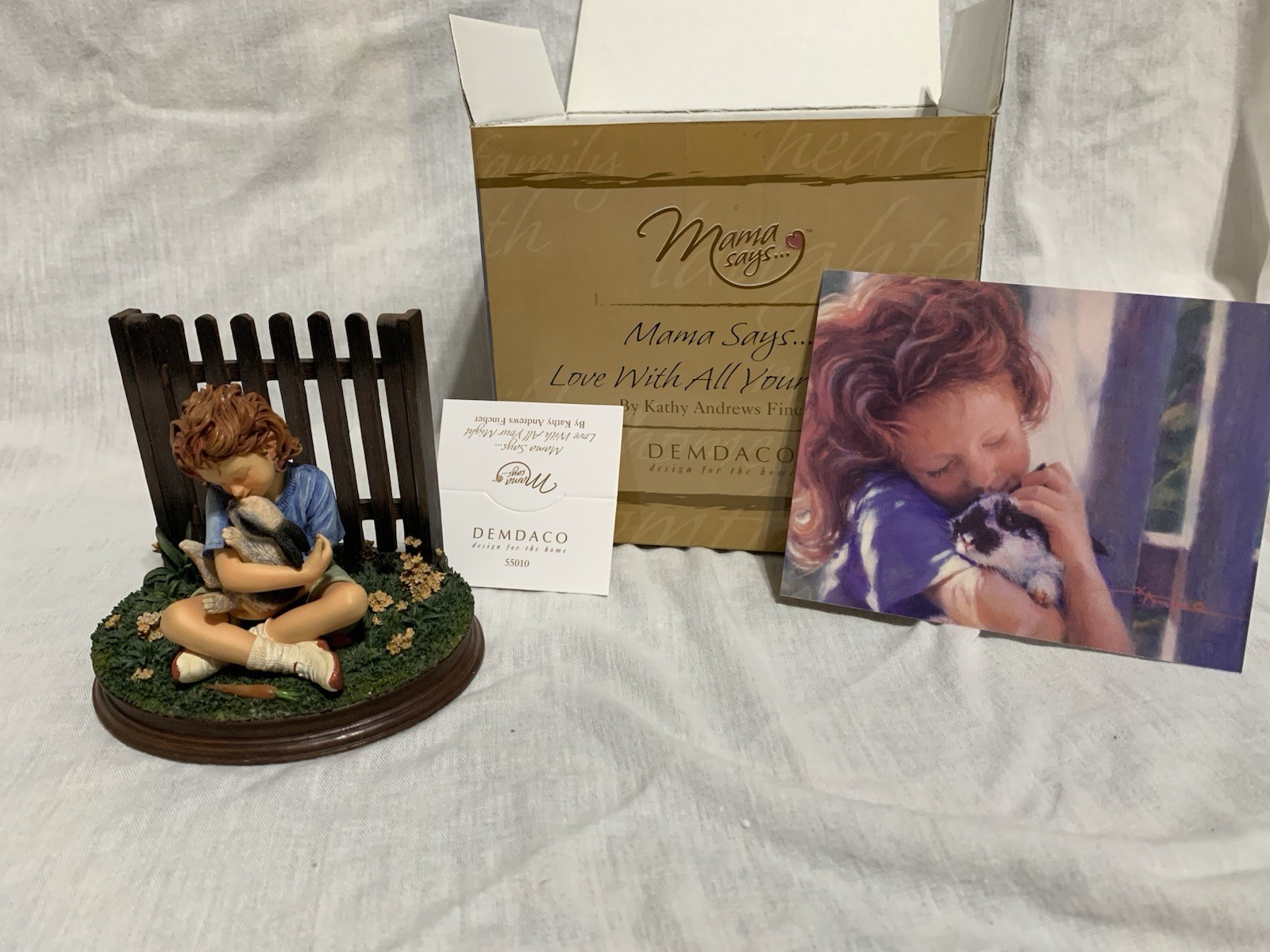 Demdaco Mama Says… “Love With All Your Might” Figurine Kathy Andrews Fincher