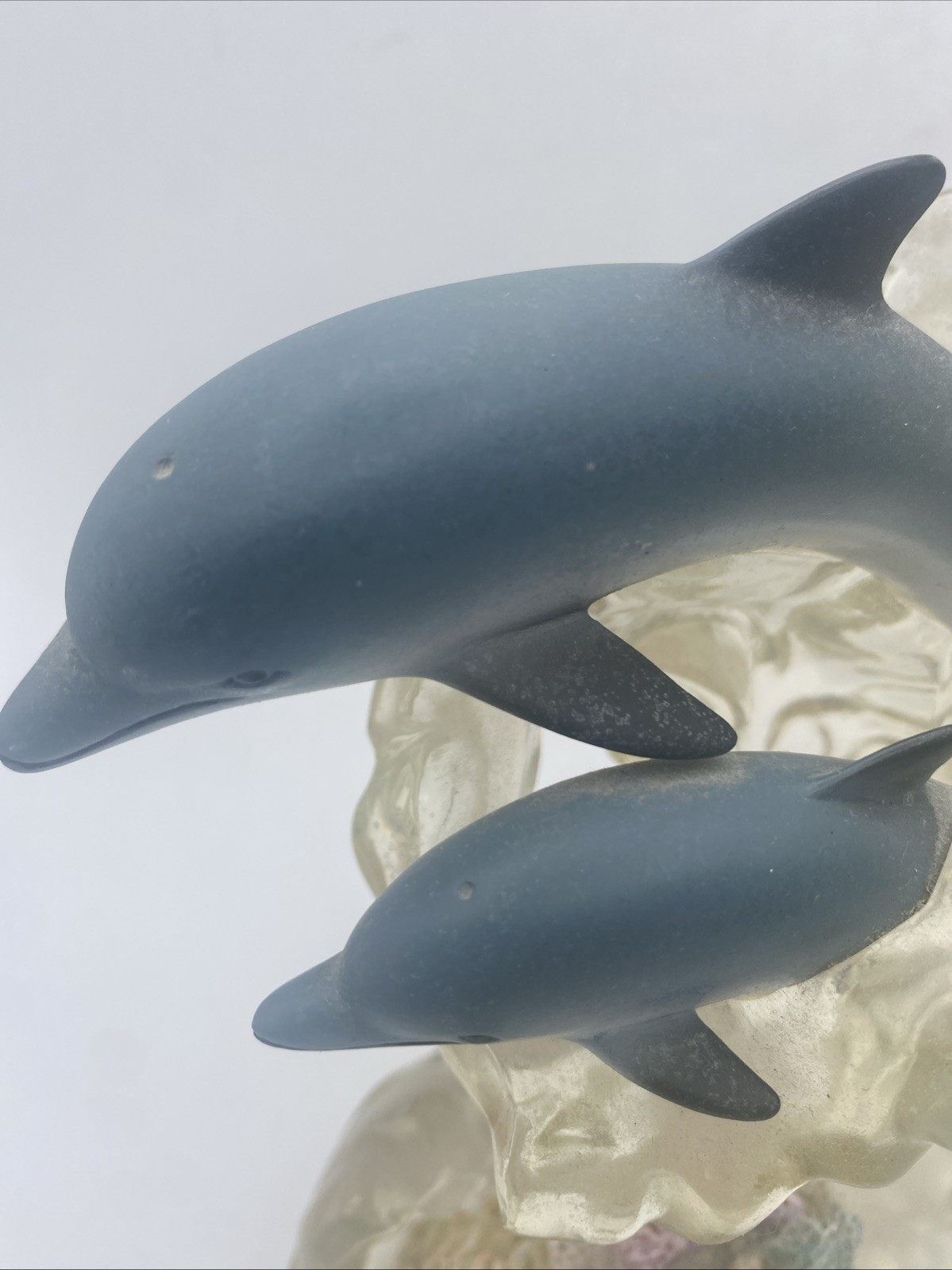 Lenox 2001 Acrylic Resin Dolphins Riding The Waves Seashells Beach Ocean Theme