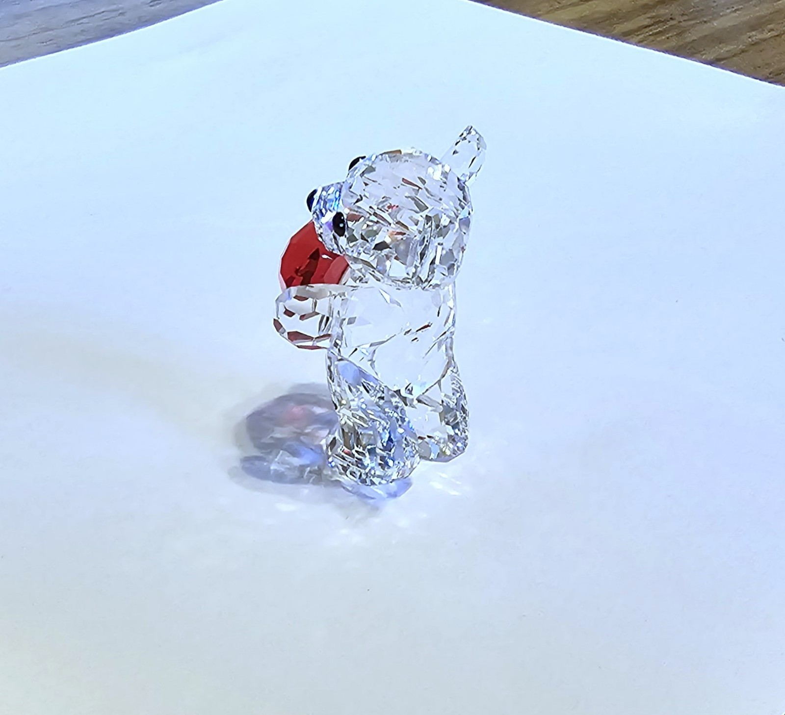 💘 Swarovski Crystal 2009 “A Heart For You” Kris Bear Figurine, w/ Red Heart NIB
