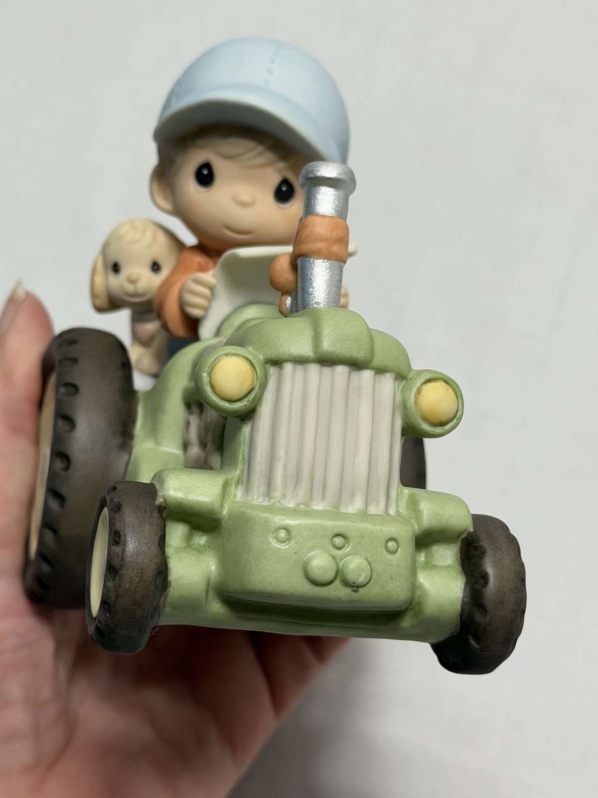 Precious Moments 588091 Dear Jon I Will Never Leave You, Jesus Tractor Figurine