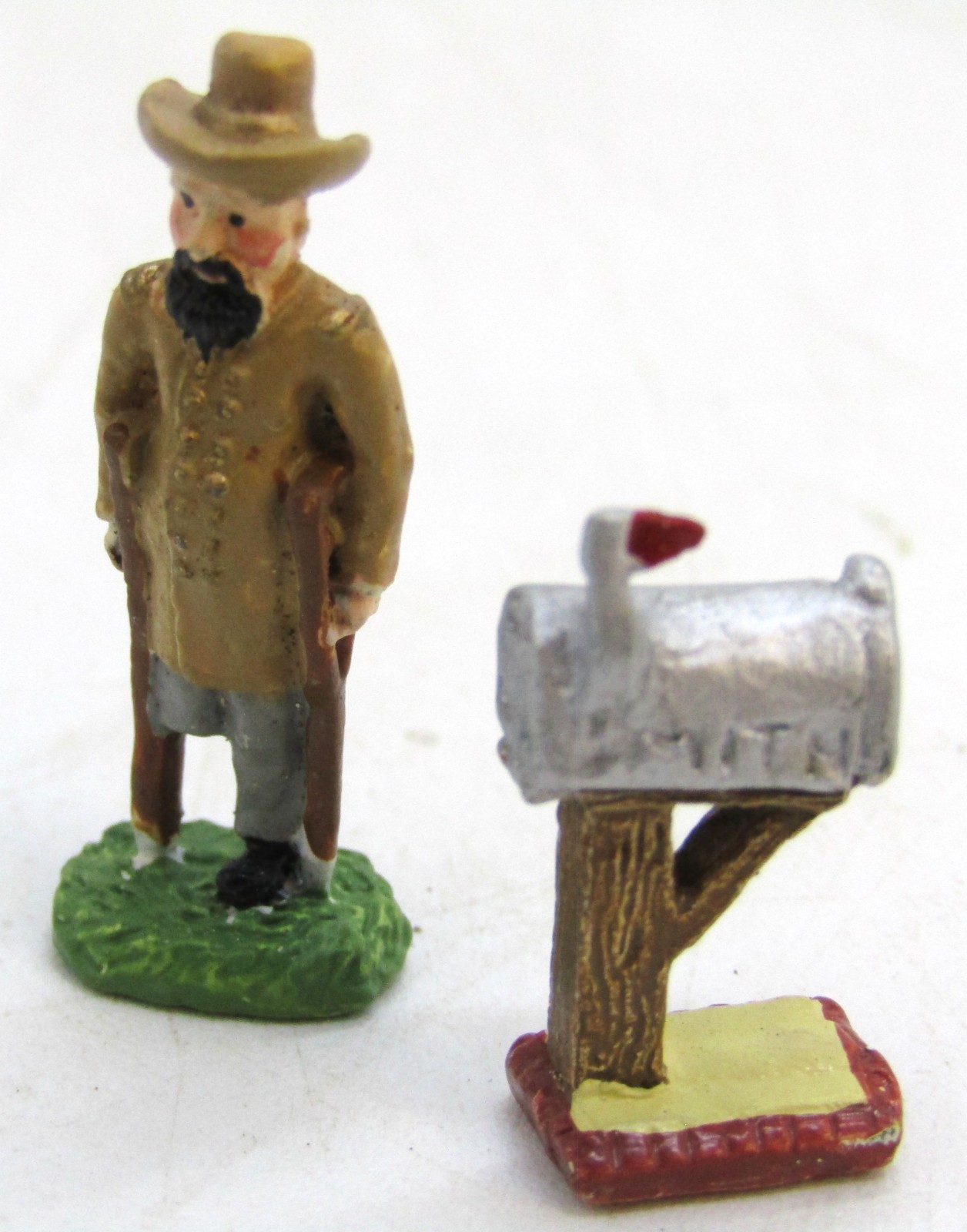 Vintage IRS China Cast Iron Metal Village Figurines, Set of 11.