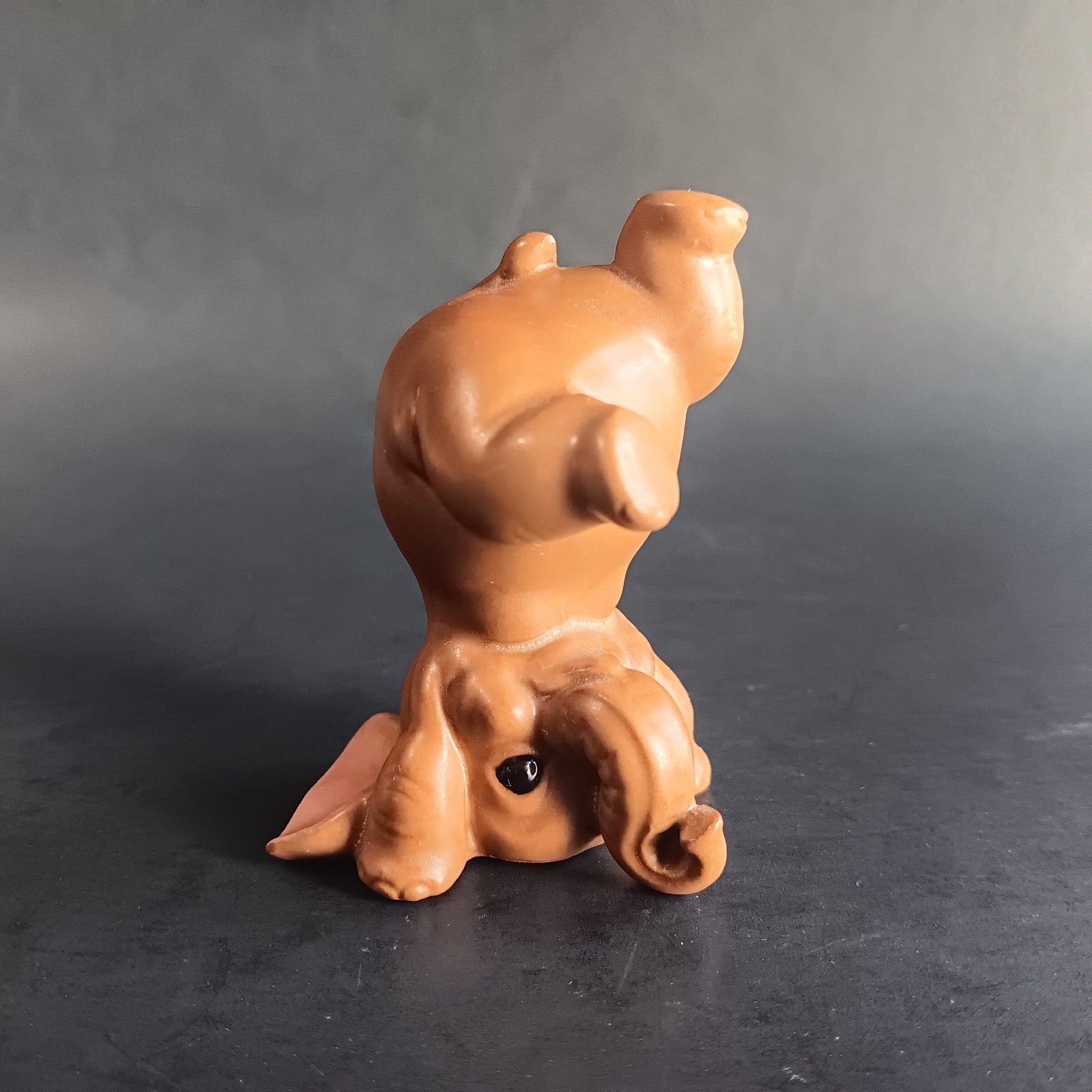 Josef Originals Baby Elephant Handstand Brown Cute Collectible Mini Figurine