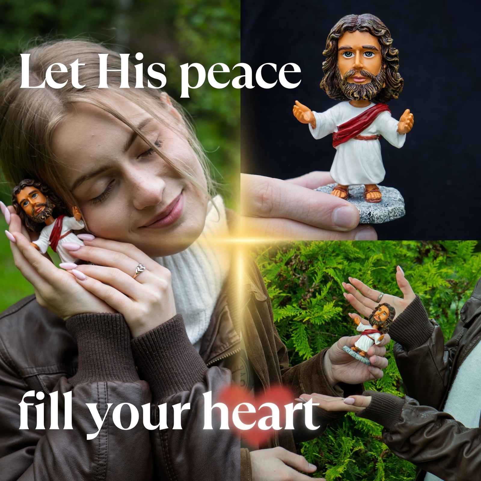 Jesus Bobblehead | Dashboard Jesus for Car with Durable Resin Construction fo…