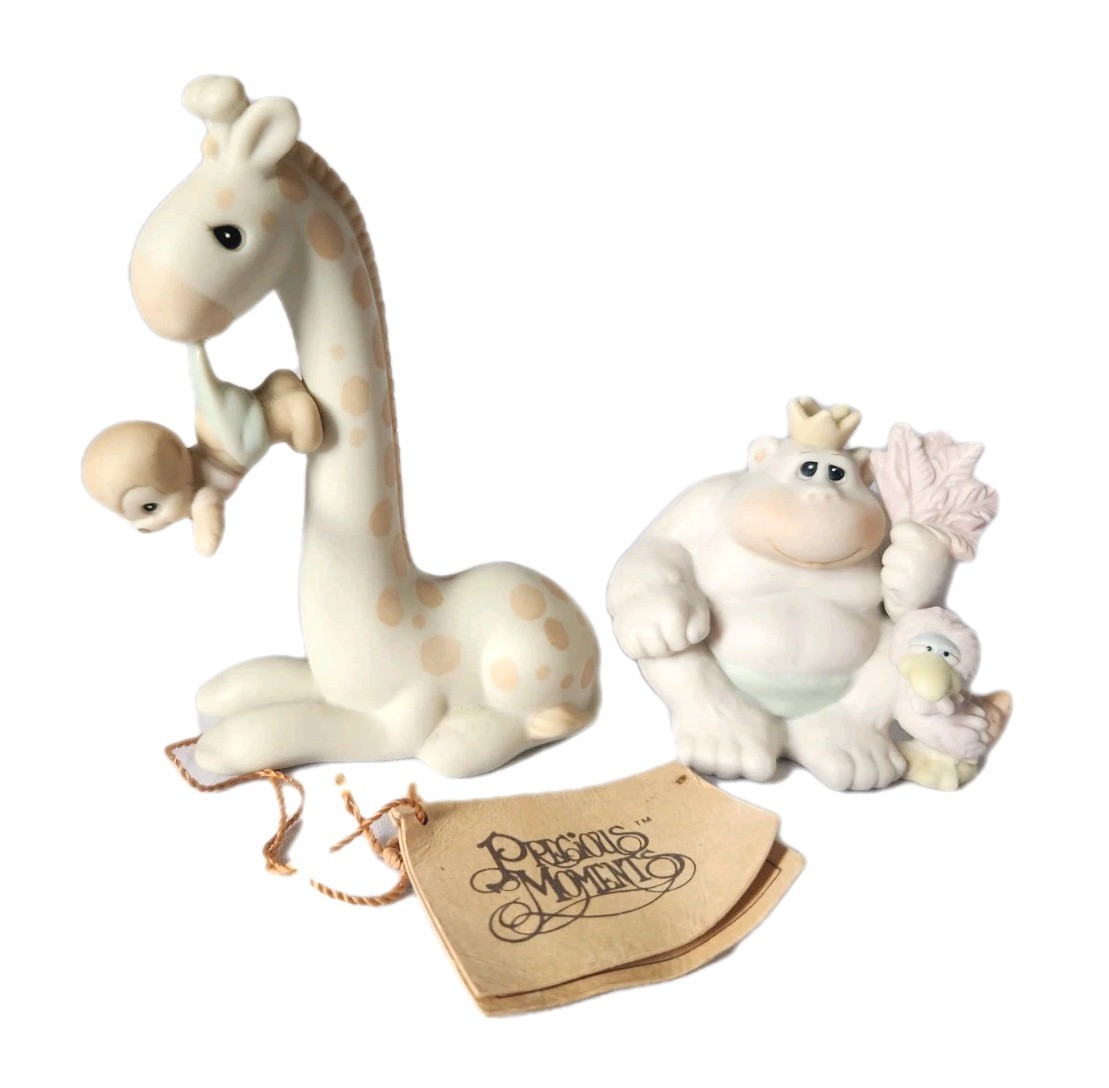 Precious Moments To Be With You is Uplifting & To My Favorite Fan Figurines 2 Pc