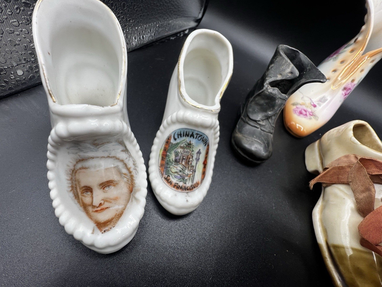 Lot of Vintage Ceramic/Glass Shoes 13 Total
