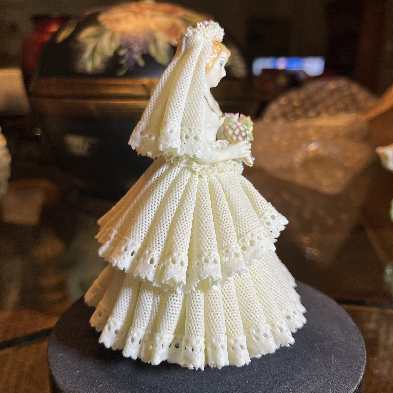 MV Irish Dresden MULLER VOLKSTEDT Rare “The Bride” Porcelain Figurine